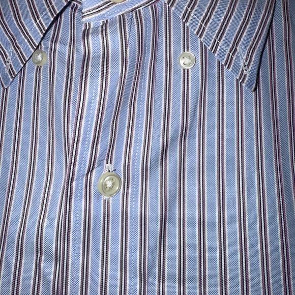 Ralph Lauren Classic Blue Stripe Button Down Long Sleeve Shirt. XXL. - Picture 2 of 8